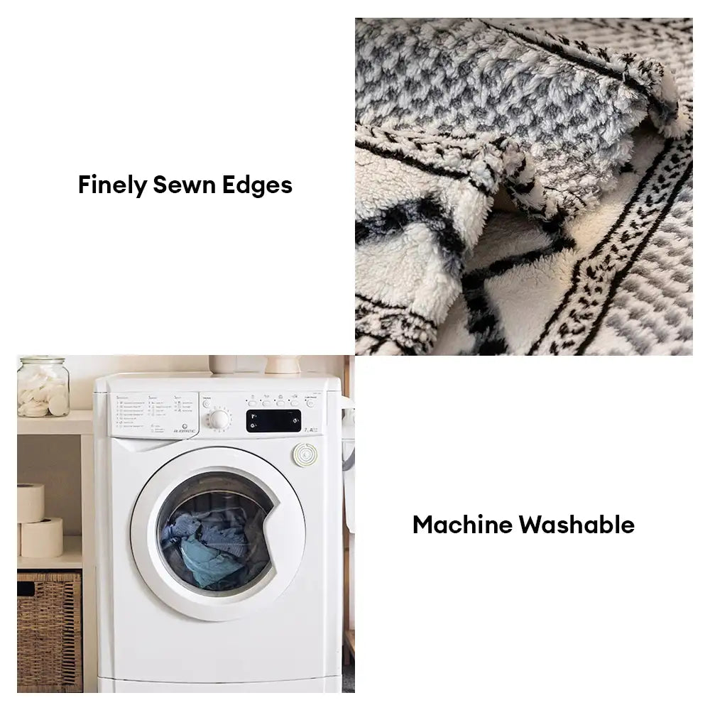 Classic Plaid Plush Scratch-Resistant Comfortable Non-Slip Sofa Cover