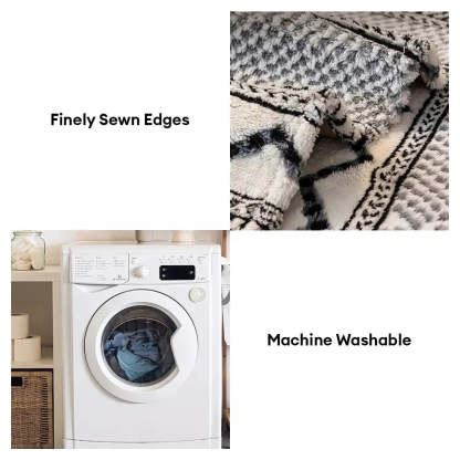 Classic Plaid Plush Scratch-Resistant Comfortable Non-Slip Sofa Cover