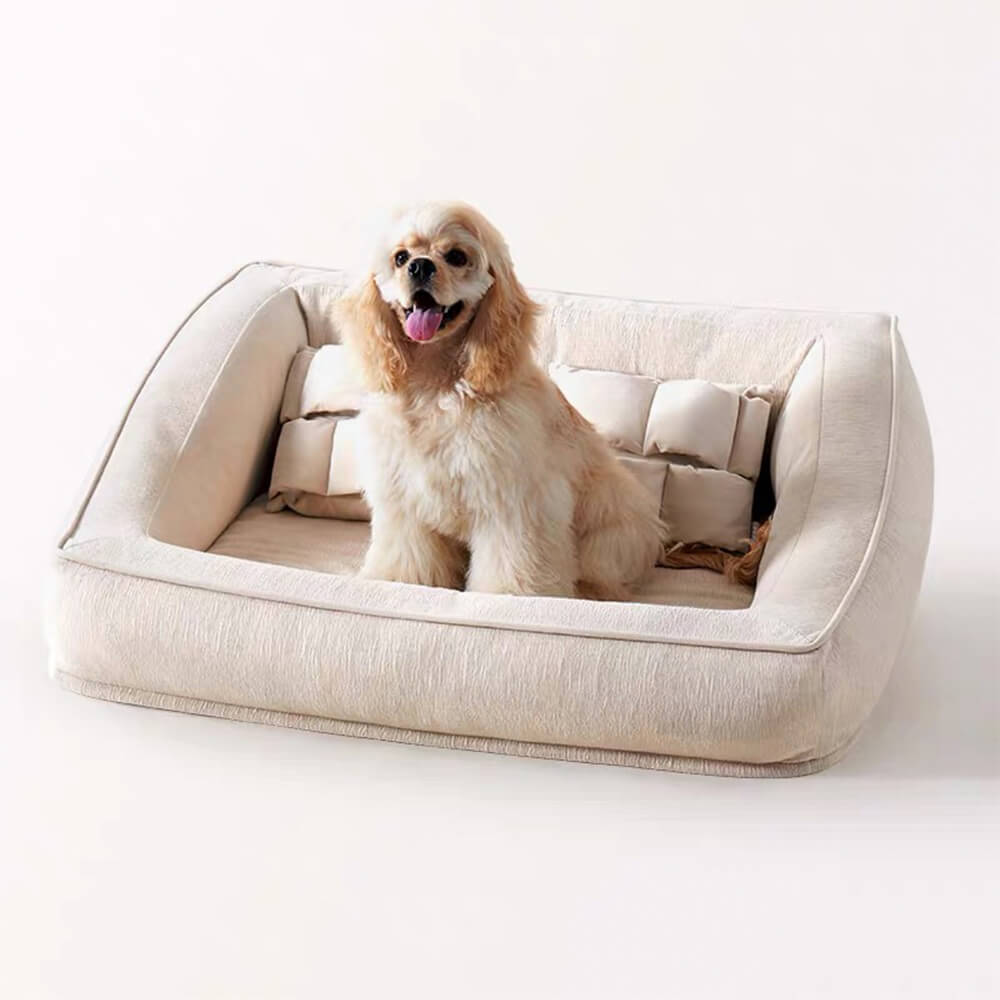 Comfort Orthopaedic Support Dog Sofa Bed with Pillows