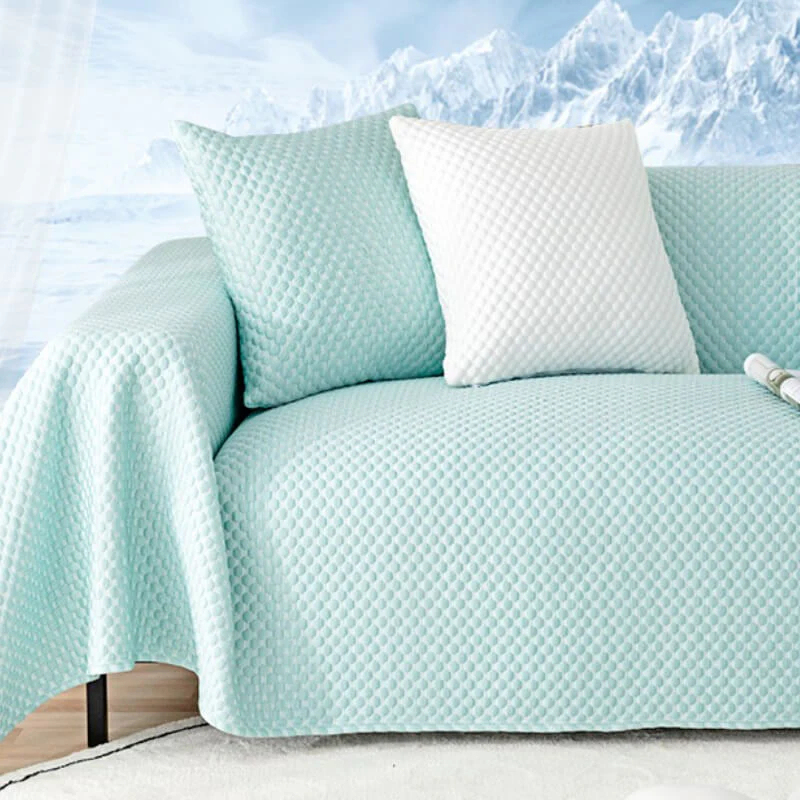 Cooling Ice Silk Breathable Sofa Cover Anti-scratch Protector