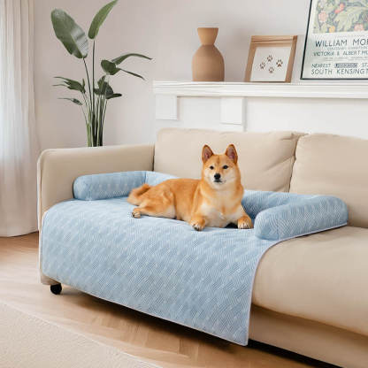 Cooling Non-Slip Bolster Dog Mat Sofa Cover – Chill Guard
