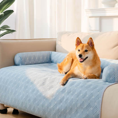 Cooling Non-Slip Bolster Dog Mat Sofa Cover – Chill Guard