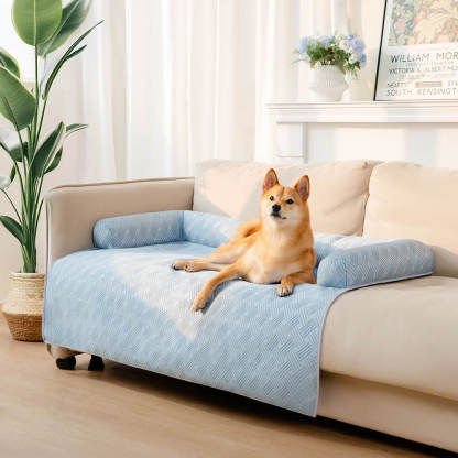 Cooling Non-Slip Bolster Dog Mat Sofa Cover – Chill Guard