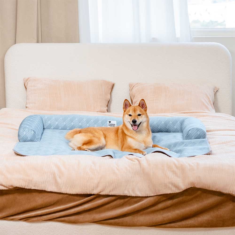 Cooling Non-Slip Bolster Dog Mat Sofa Cover – Chill Guard