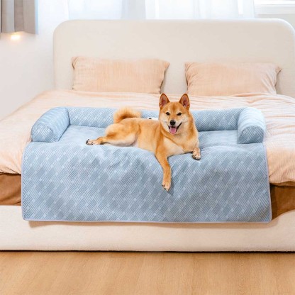 Cooling Non-Slip Bolster Dog Mat Sofa Cover – Chill Guard