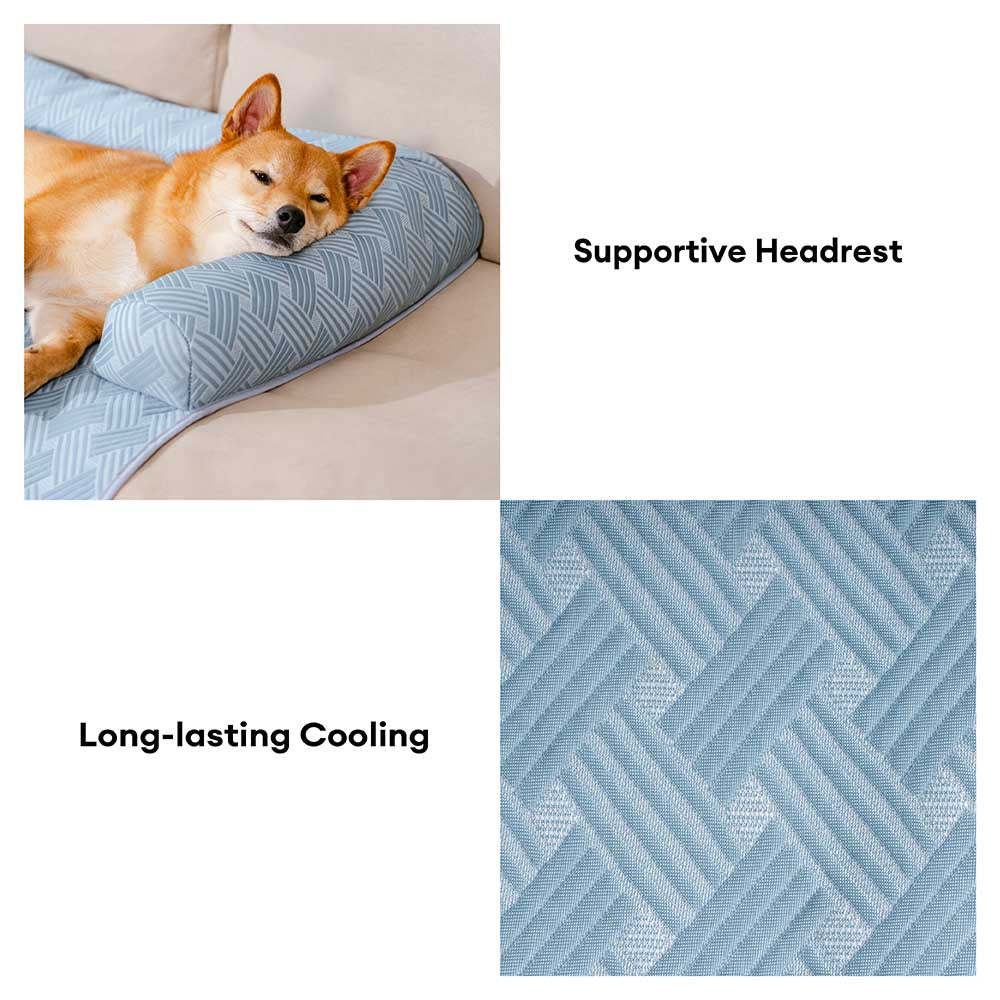 Cooling Non-Slip Bolster Dog Mat Sofa Cover – Chill Guard