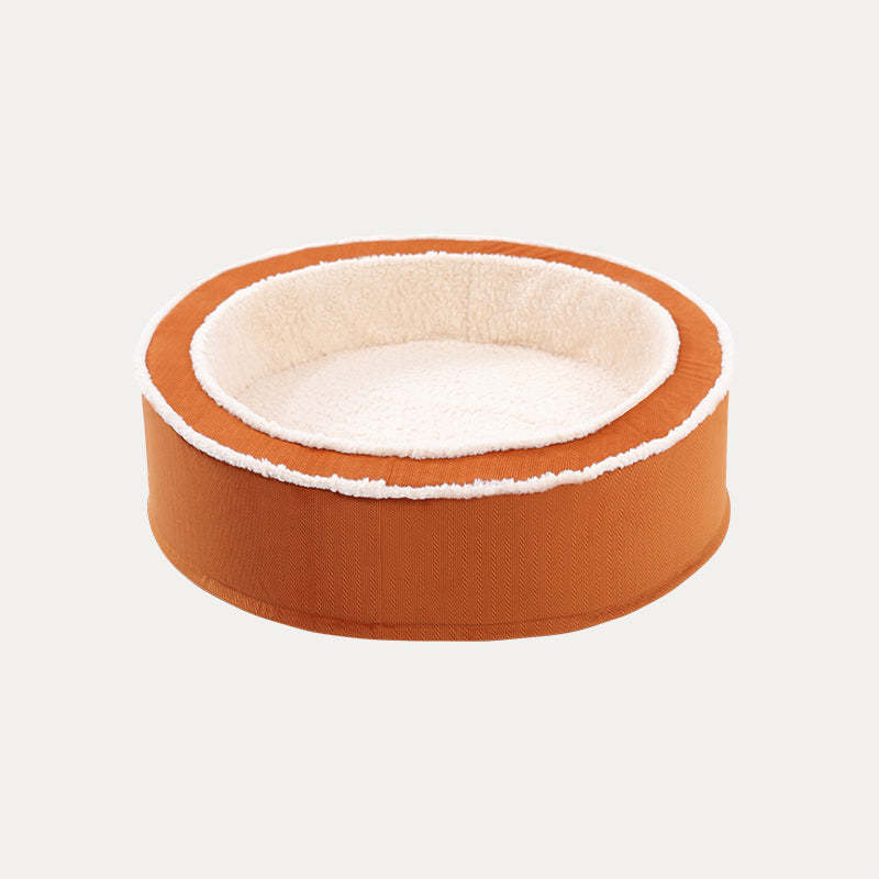 Cosy Warm Round Orthopaedic Support Dog Bed