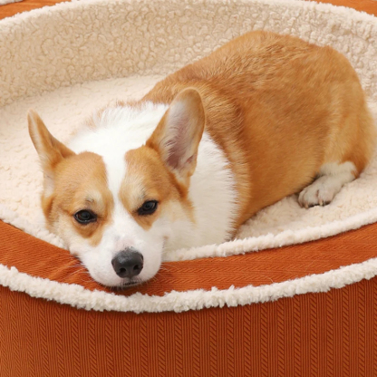 Cosy Warm Round Orthopaedic Support Dog Bed