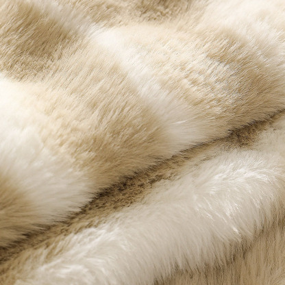 Cream Gradient Design Pet Mat Plush Sofa Cover