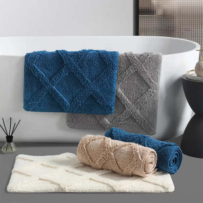 Diamond Plush Thick Absorbent Washable Non-Slip Carpet