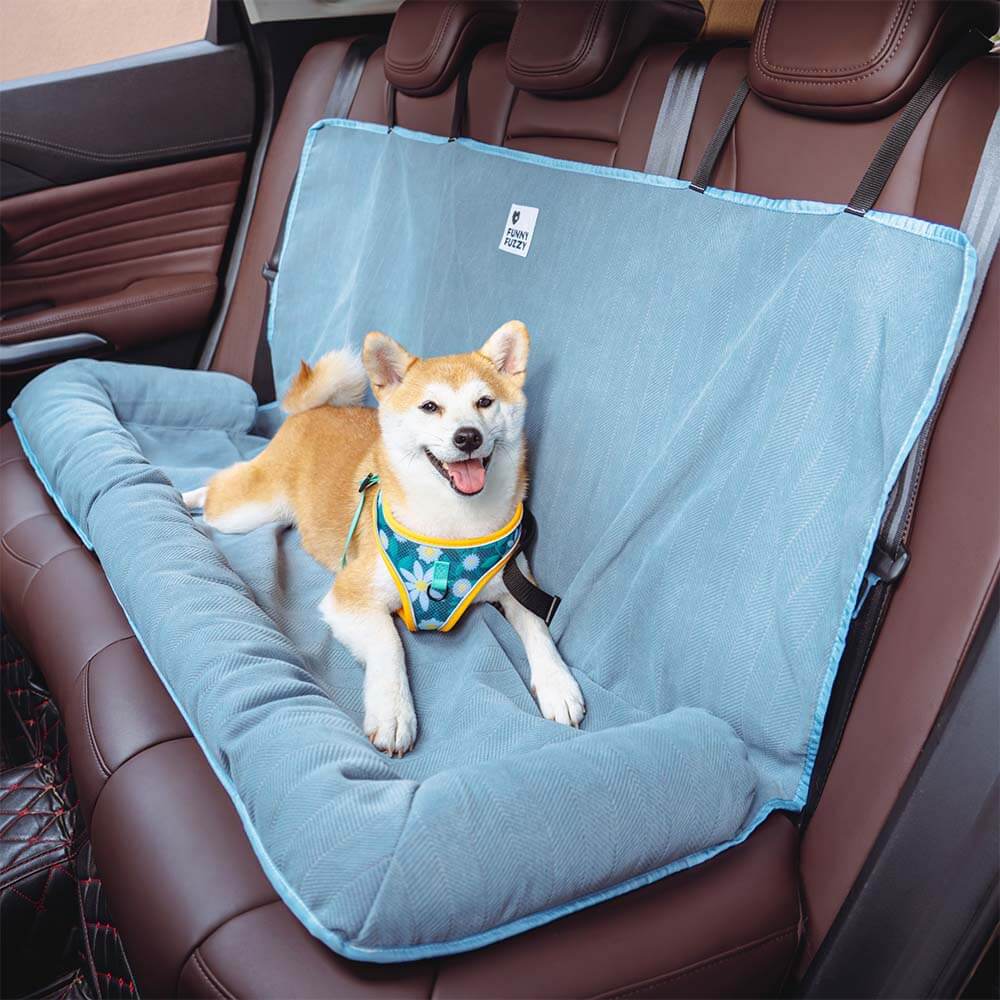 Dog Car Booster Seat Bed-FunnyFuzzyUK