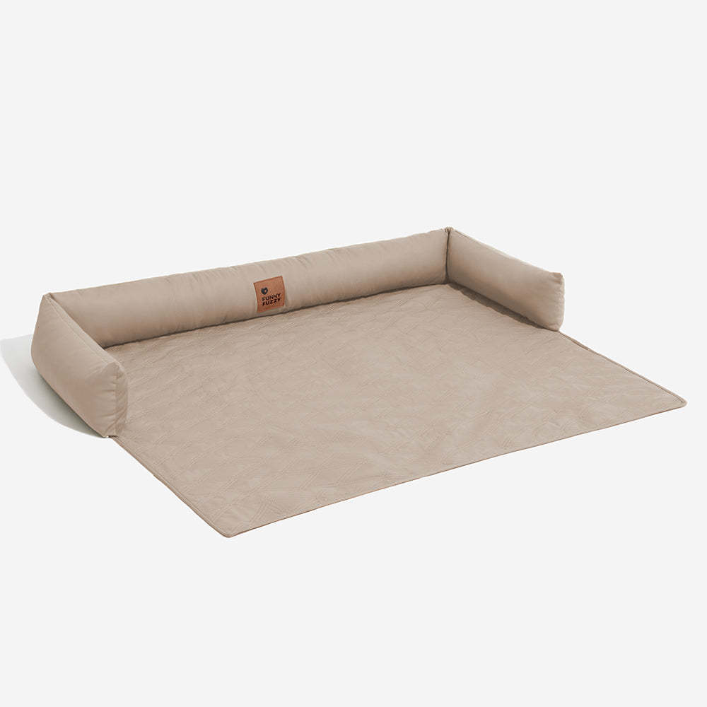 Deluxe Water-repellent Faux Leather Bolster Dog Mat Couch Cover