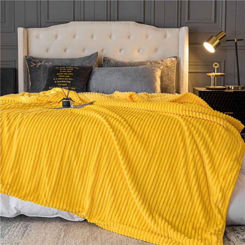 Double-sided Milk Velvet Sofa Bed Blanket-FunnyFuzzyUK