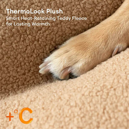 Extra Large Washable Teddy Fluffy Rectangle Dog Bed - Night-night