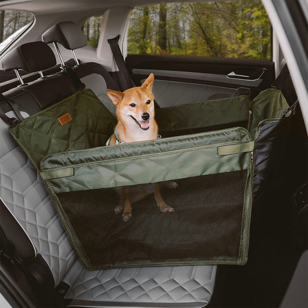 Extra Stable Travel Waterproof Dog Car Back Seat Extender - FunnyFuzzy
