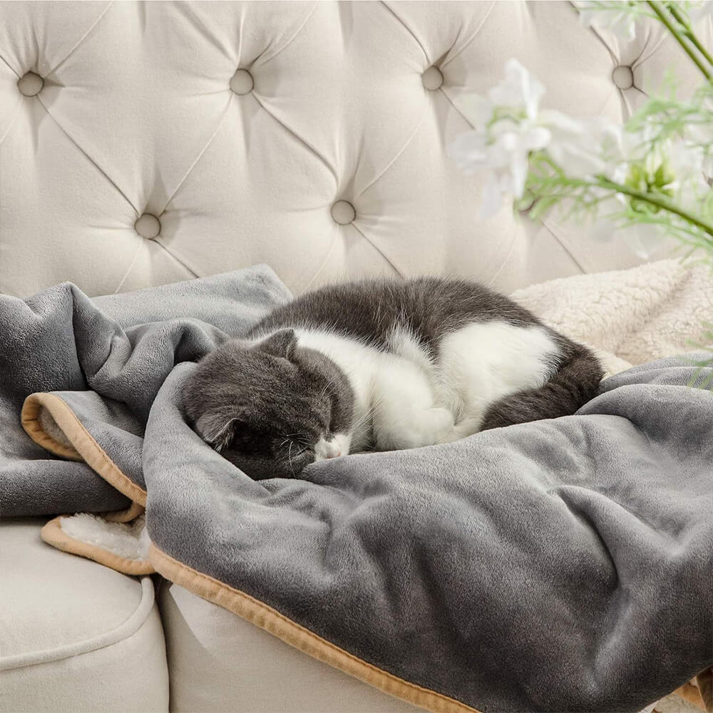 Cosy & Protective Throw Reversible Fleece Pet Blanket