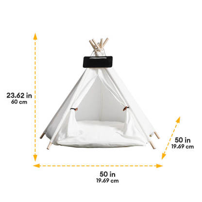Lightweight Breathable Removable Five-Pointed Star Pet Teepee Tent