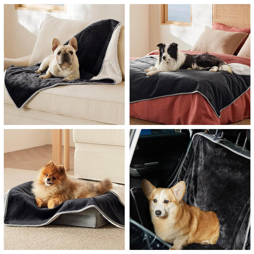 Cosy & Protective Throw Reversible Fleece Pet Blanket