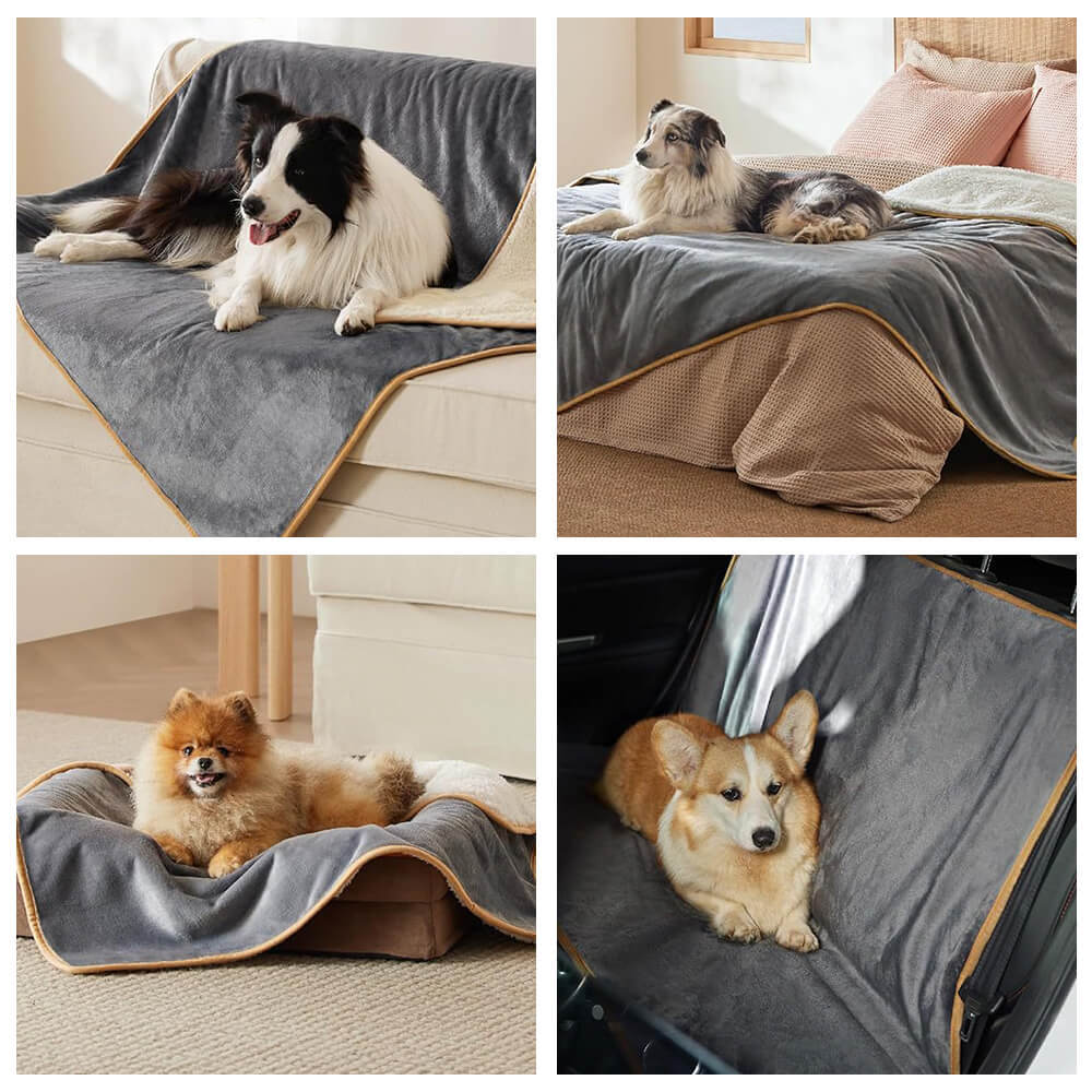 Cosy & Protective Throw Reversible Fleece Pet Blanket