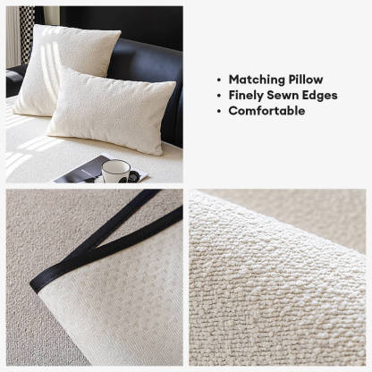 Waterproof Teddy Fleece Non-Slip Straight Sofa Cover