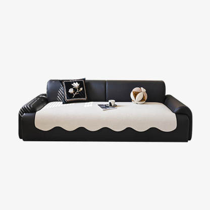 Waterproof Teddy Fleece Non-Slip Straight Sofa Cover