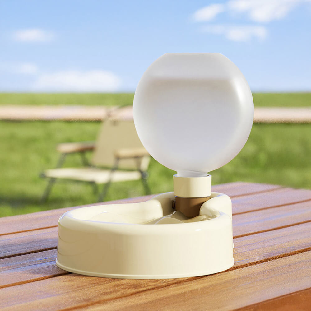 Portable Leak Proof Outdoor Folding Pet Water Bowl Dispenser