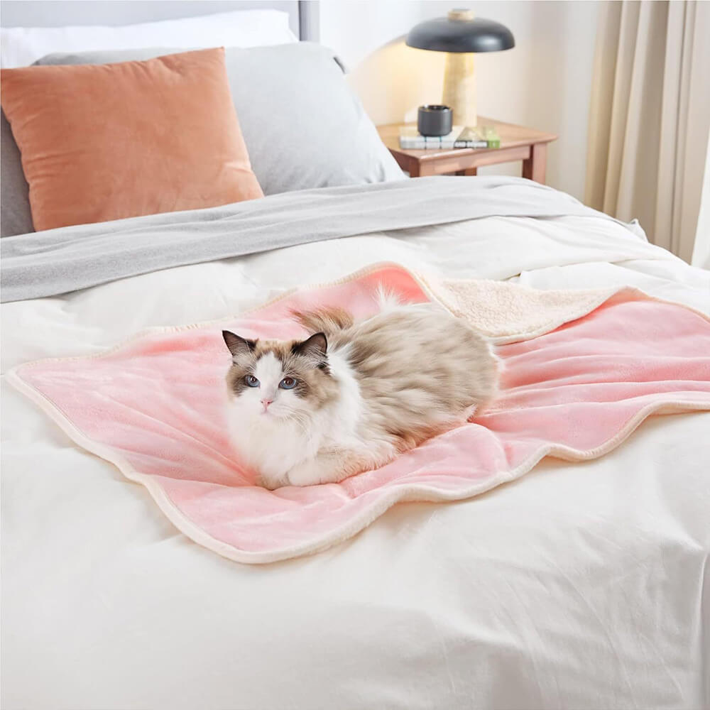 Cosy & Protective Throw Reversible Fleece Pet Blanket
