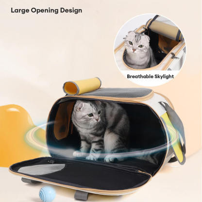 Comfortable Handle and Breathable Side Pocket Cat Carrier Bag
