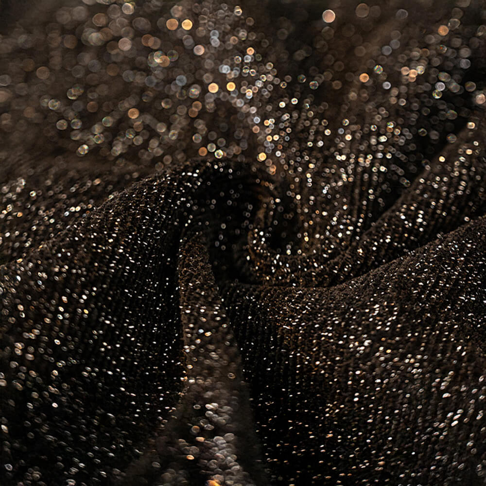 Chenille Starry Glitter Design with Fringe Trim Throw Sofa Cover