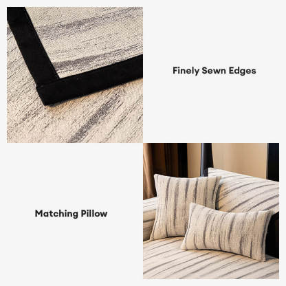 Chenille Textured Pattern Anti-Slip Scratch-Resistant Sofa Cover