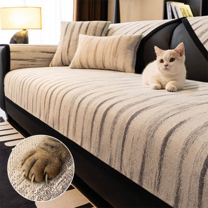 Chenille Textured Pattern Anti-Slip Scratch-Resistant Sofa Cover