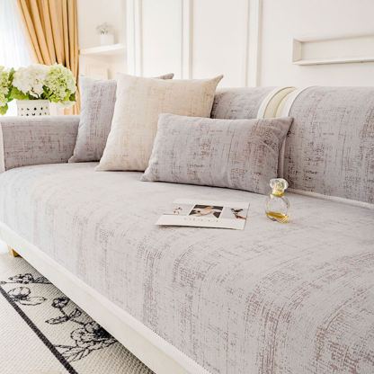 Classic Fashion Textured Thick Chenille Sofa Cover