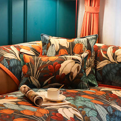 Floral Chenille All-seasons Non-Slip Home Decoration Sofa Cover