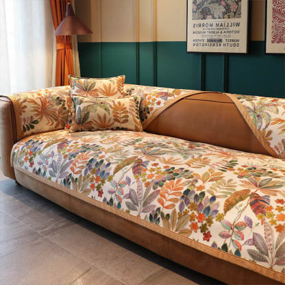 Floral Chenille All-seasons Non-Slip Home Decoration Sofa Cover