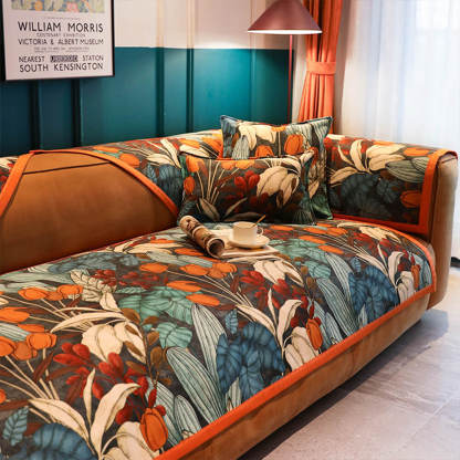 Floral Chenille All-seasons Non-Slip Home Decoration Sofa Cover