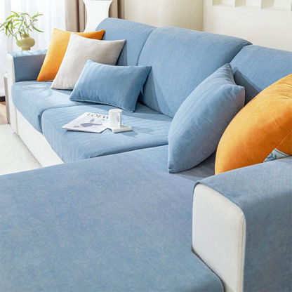 Herringbone Chenille Elastic Full Coverage Anti-Slip Magic Sofa Cover