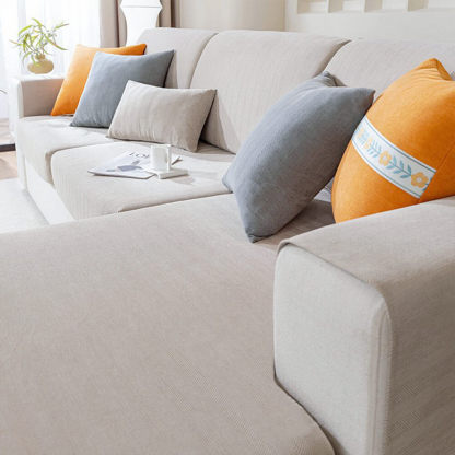 Herringbone Chenille Elastic Full Coverage Anti-Slip Magic Sofa Cover