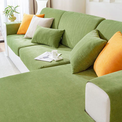 Herringbone Chenille Elastic Full Coverage Anti-Slip Magic Sofa Cover