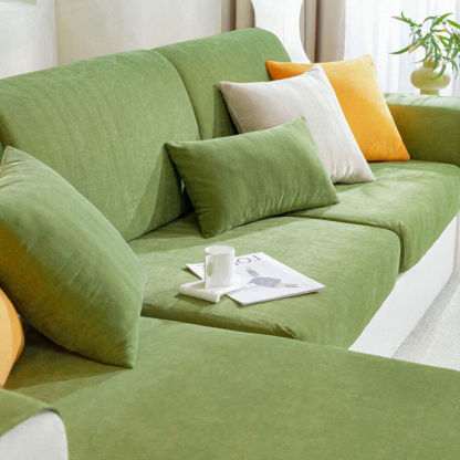 Herringbone Chenille Elastic Full Coverage Anti-Slip Magic Sofa Cover