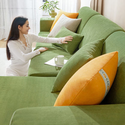 Herringbone Chenille Elastic Full Coverage Anti-Slip Magic Sofa Cover