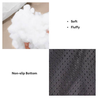 Luxury Houndstooth Cotton-Linen All Seasons Comfort Dog & Cat Sofa Bed