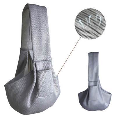 Mesh Breathable Lightweight Portable Cross-body Travel Cat & Dog Carrier Bag