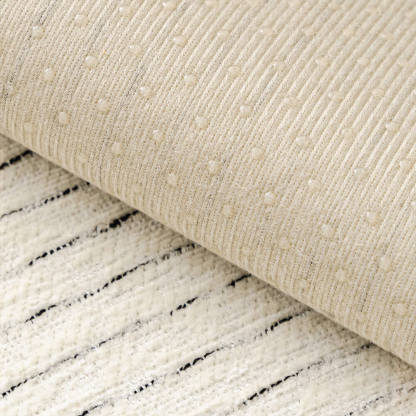 Modern French Striped Chenille Sofa Cover