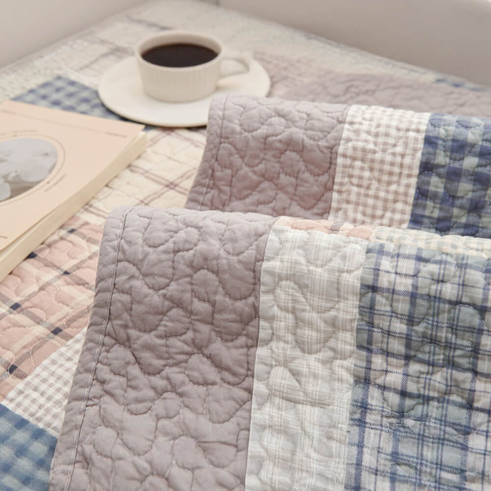 Garden Quilted Patchwork Soft Cotton Anti-Scratch Non-slip Sofa Cover