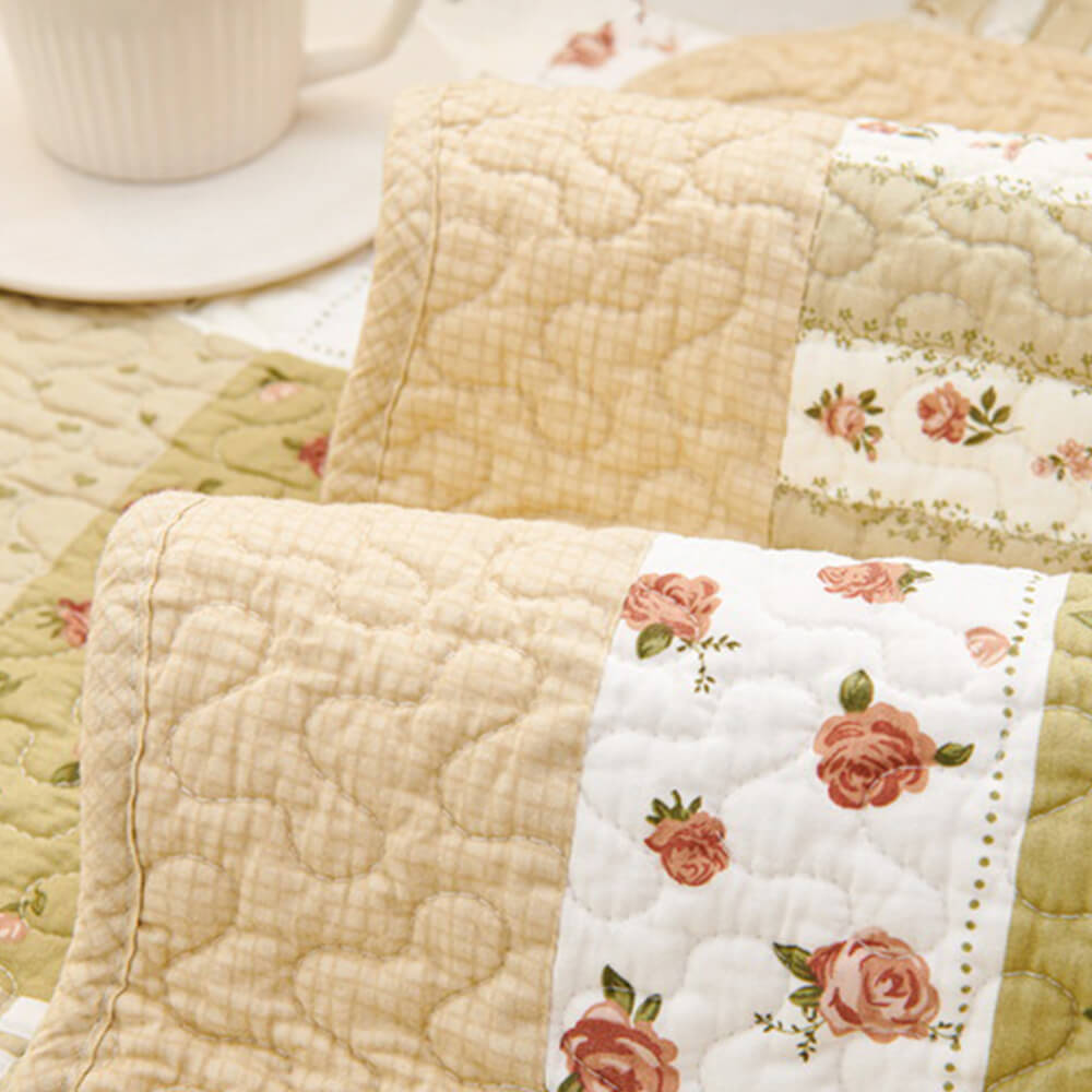 Garden Quilted Patchwork Soft Cotton Anti-Scratch Non-slip Sofa Cover