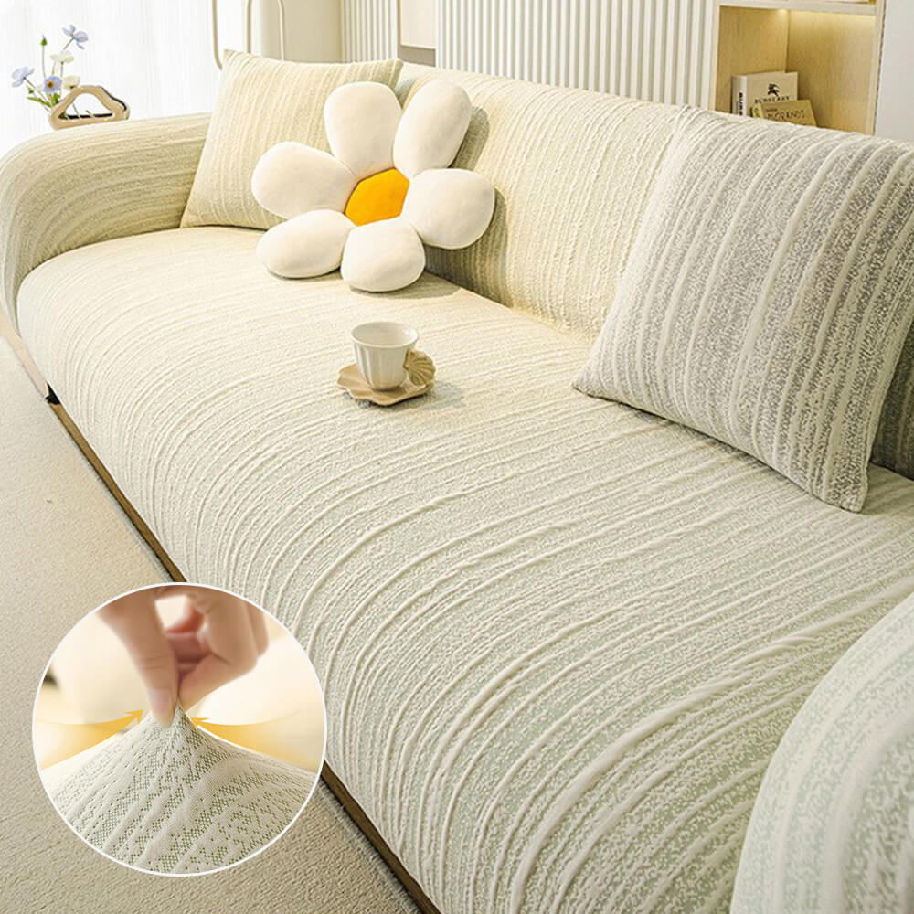 Textured Space Cotton Scratch-Resistant Magic Sofa Cover