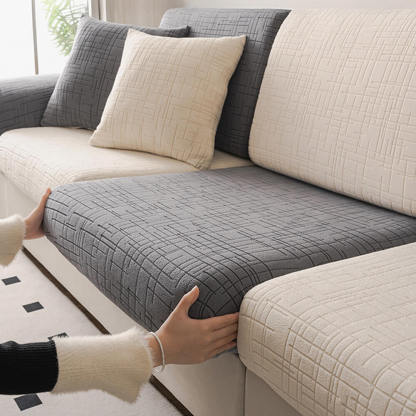 Skin-Friendly Jacquard Plush Breathable Sweat-Absorbent Full-Cover Magic Sofa Cover