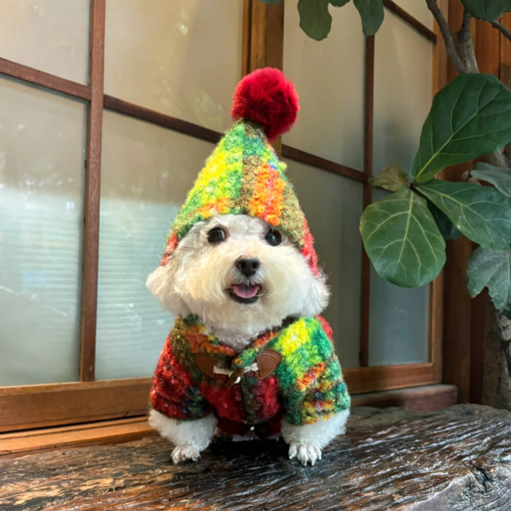 Pom pom dog sweater hotsell