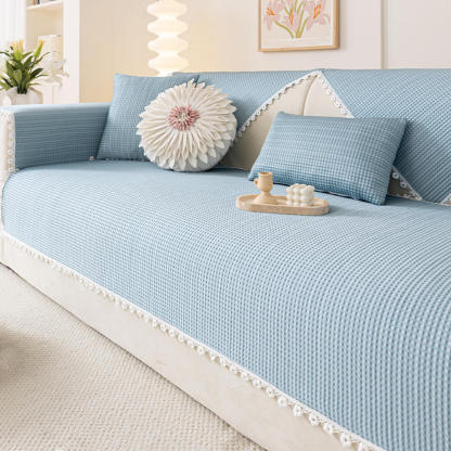 Cooling Pad Design with Delicate Lace Trim and Icy Touch Sofa Cover