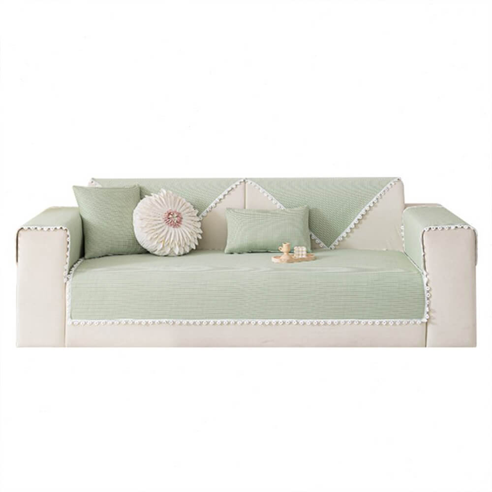Cooling Pad Design with Delicate Lace Trim and Icy Touch Sofa Cover